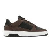 Svart Court Sneakers