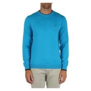 Merino Wool Cotton Sweater Kontrastinnsatser