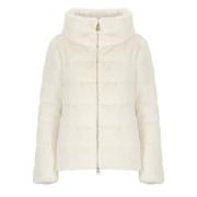 Faux Fur Quilted Down Jacket Kvinne