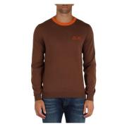 Merino Wool Cotton Sweater Kontrastinnlegg