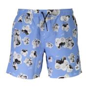 Blå Beachwear Boxer Shorts med Lommer