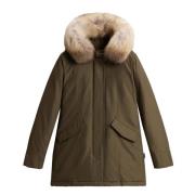 Mørkegrønn Arctic Raccoon Parka