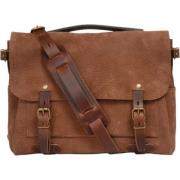 Brun Skinn Messenger Bag Stilig Modell