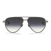 Svart Rhodium Aviator Solbriller