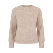 Mohair Erme Pullover Strikket Sweater