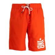 Menns Trendy Oransje Strand Boxer Shorts