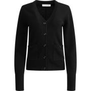 Sort Adele Cardigan - V-Hals Knappelukking