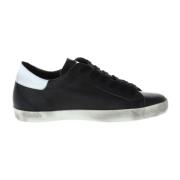 Sort Skinn Slip-On Sporty Sneakers