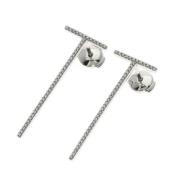 Pre-owned White Gold earrings