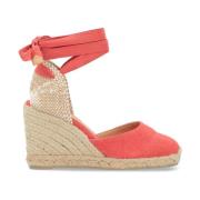 Laks Stoff Espadrilles Carina Stil