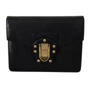 Luksus Gull Metall Skinn Clutch Veske