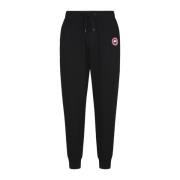 Strikket bomull herresweatpants