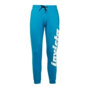 Sporty Bomulls Sweatpants Turkis/Blå