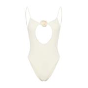 Elegant Ivory One Piece Badedrakt