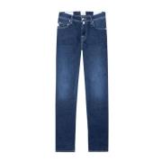 Slim-Fit Five-Pocket Bomull Jeans