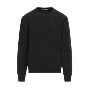 Antrasitt Melange Crew Neck Jumper