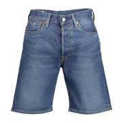 Blå Herre Jeans Shorts 501 Stil