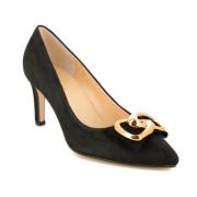 Svart Spenne Pumps