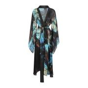 Silk Long Kimono MultiColour Kjole