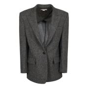 Grå Blazer for Kvinner Aw24