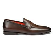 Håndlaget skinn penny loafer