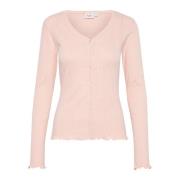 Lang Cardigan Top & T-Shirt Sepia Rose Melange