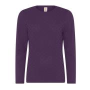 Prikket Struktur Pullover Bluse Vatican