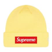 Begrenset opplag Box Logo Beanie Blek Gul