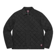 Quilted Work Jacket Black