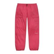 Mørk Magenta Bomull Cinch Pant