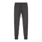 Slim-Fit Grå Ullbland Joggers