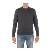 Mørk Grå Crew Neck Sweater