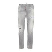 Grå Jeans Pantalone