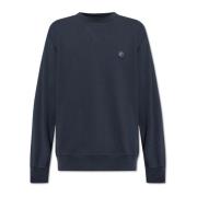 Sweatshirt med logo patch