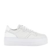 Hvite Skyskraper Sneakers Urban Chic