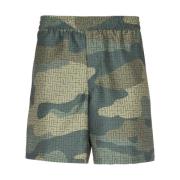 Kamuflasje Monogram Shantung Shorts