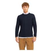 Stilig Strikket Crew Neck Genser