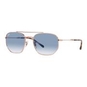 Pink Gold/Blue Shaded Sungles RB 3710