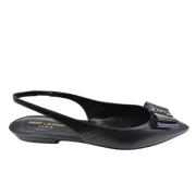 Pre-owned Svart skinn Saint Laurent Flats