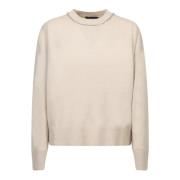 Luksuriøs Beige Strikkeplagg Aw24