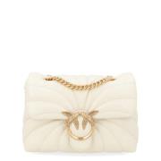 Mini Love Puff Clutch Bag Hvit