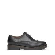 Svart frynset loafer