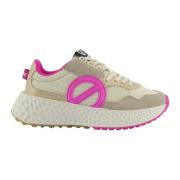 Beige Rosa Hvit Mote Sneakers