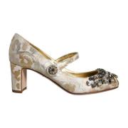 Krystall Mary Jane Gull Pumps