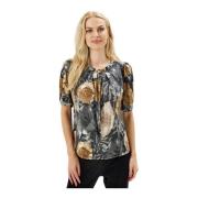 Grazia Bluse Multifarget Kort Erme