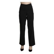 Elegant High Waist Black Pants