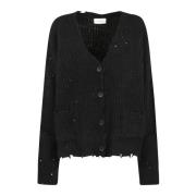 Stilig Strikket Cardigan Sweater