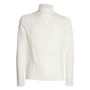 Hvit Strikket Turtleneckgenser Aw24