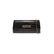 Elegant Shiny Croco Clutch Veske