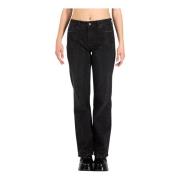 Krystall Slim Straight Denim Jeans